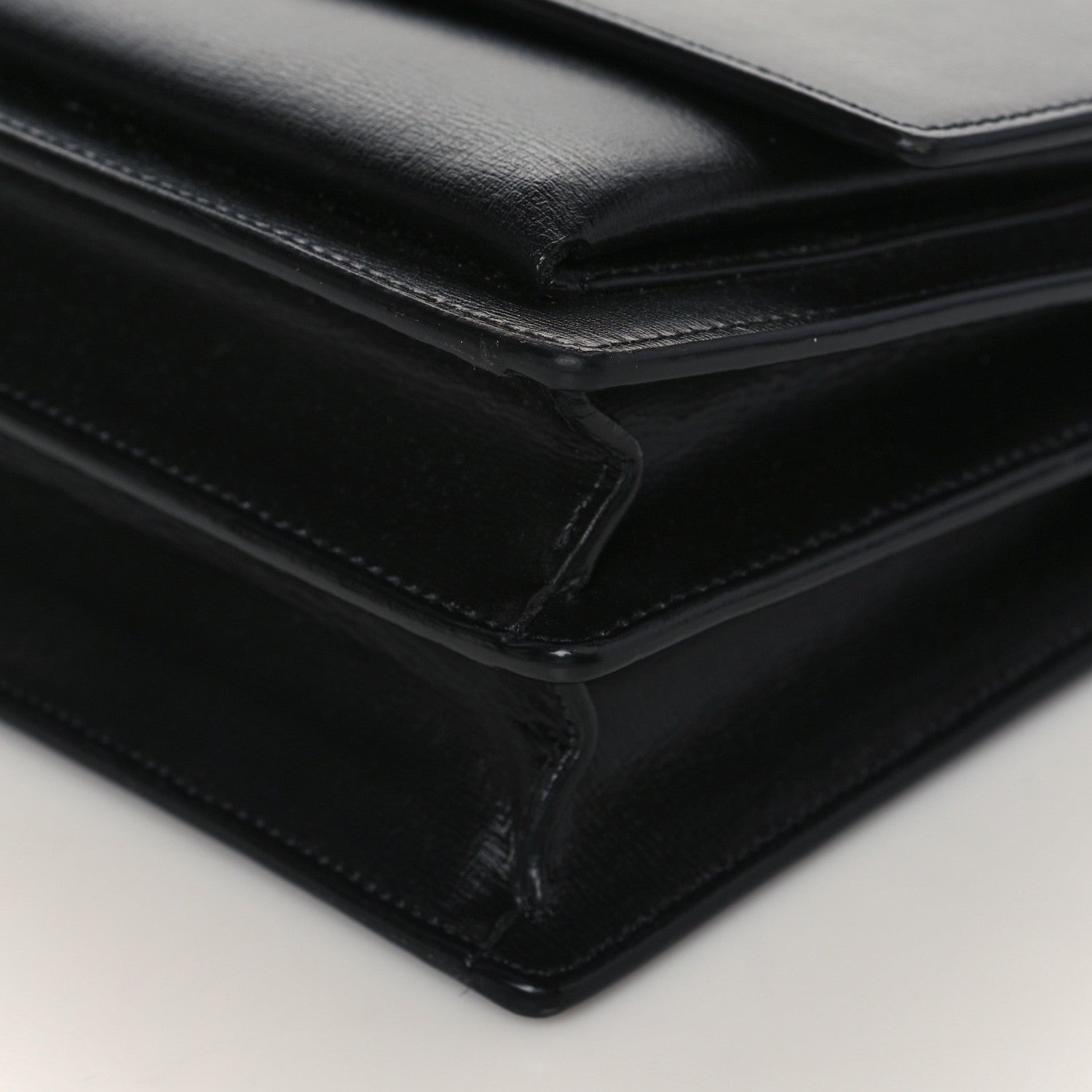 Saint Laurent Calfskin Medium Monogram Sunset Black 7 of 9