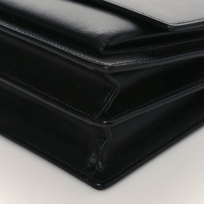 Saint Laurent Calfskin Medium Monogram Sunset Black 7 of 9
