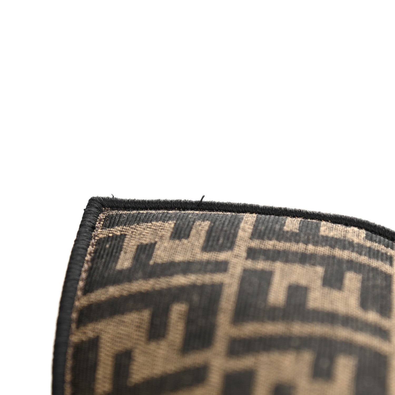 Fendi Fabric Jacquard FF 1974 Medium Baguette Tobacco Moro Black 16 of 16