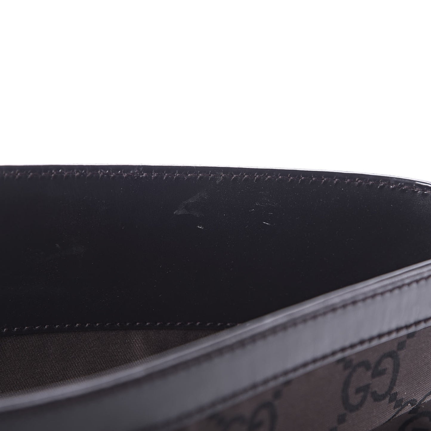 Nylon Monogram Chain Bucket Tote Brown