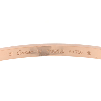 Cartier 18K Pink Gold 6 Diamond Small LOVE Bracelet 17 3 of 7