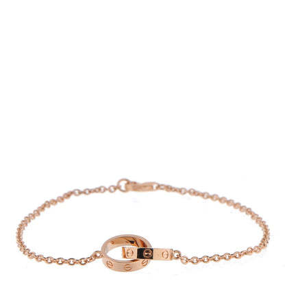 Cartier 18K Pink Gold Interlocking LOVE Bracelet 1 of 8