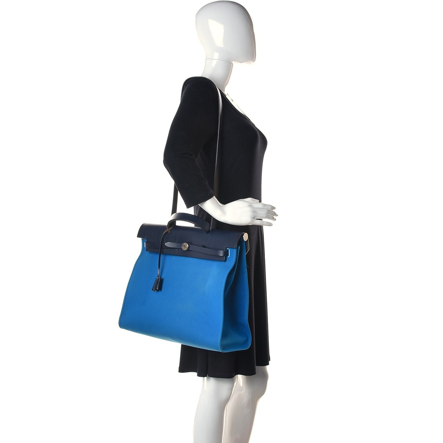 Toile Vache Hunter Herbag Zip 39 MM Bleu Zanzibar