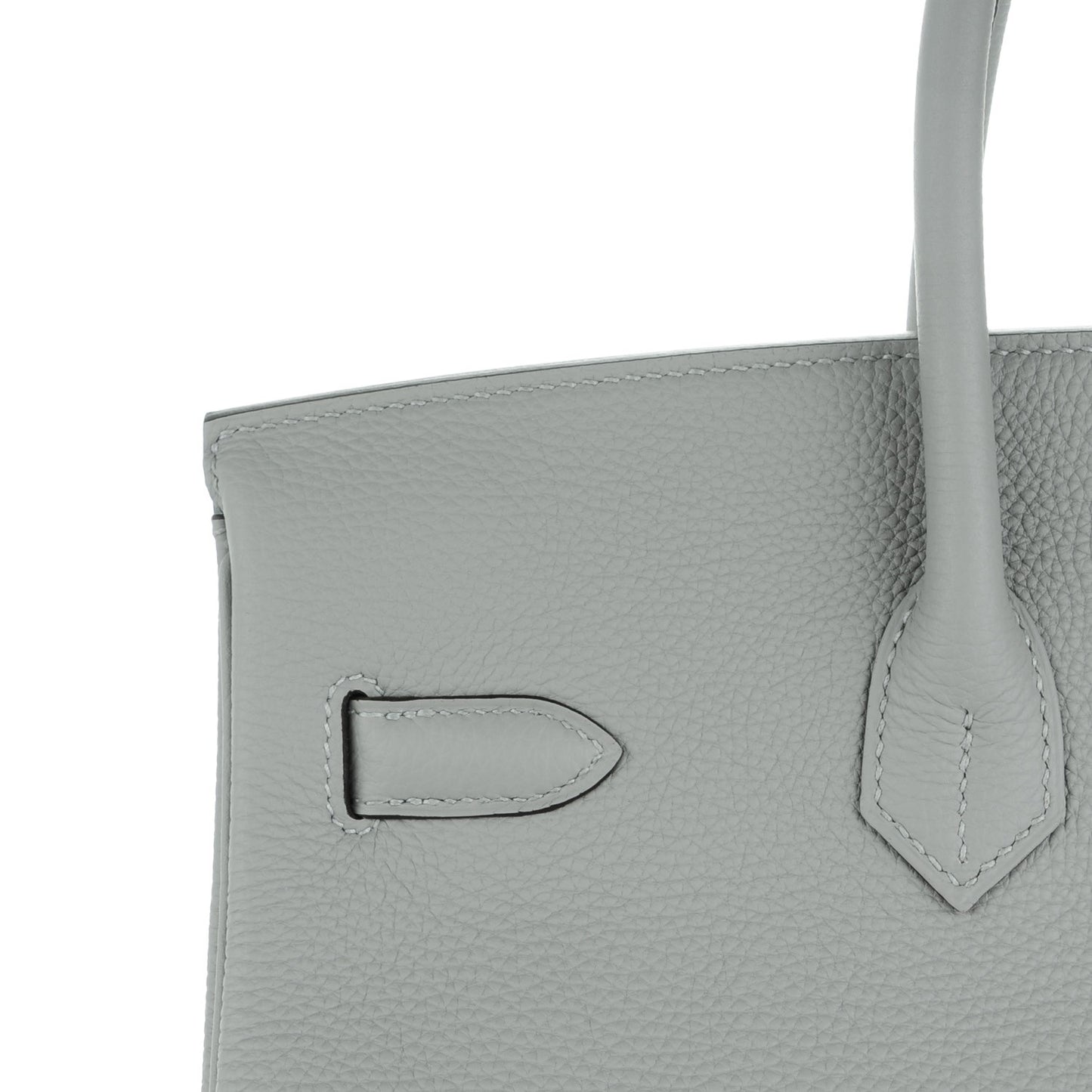 Togo Birkin 35 Gris Mouette Bleu Agate