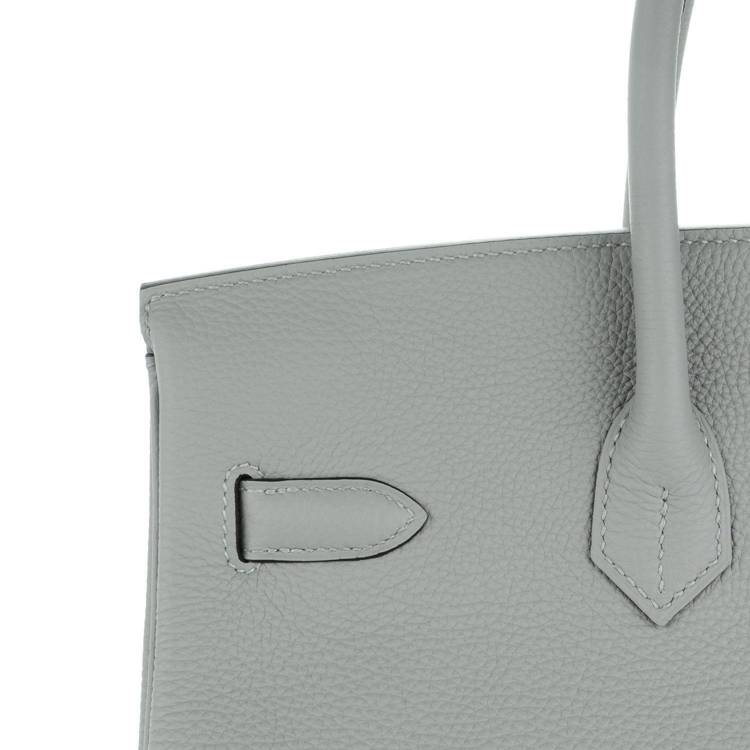 Hermes Togo Birkin 35 Gris Mouette Bleu Agate 18 of 24