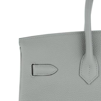 Hermes Togo Birkin 35 Gris Mouette Bleu Agate 18 of 24