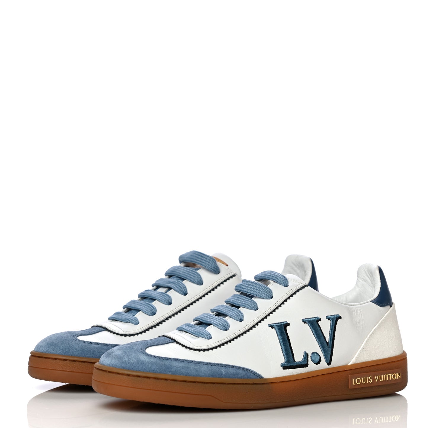 Calfskin Frontrow Sneakers 36 Blue