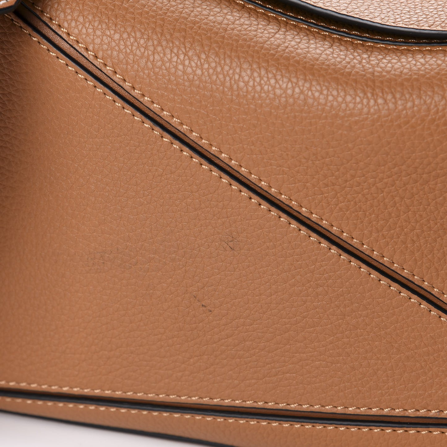 Calfskin Medium Puzzle Bag Tan