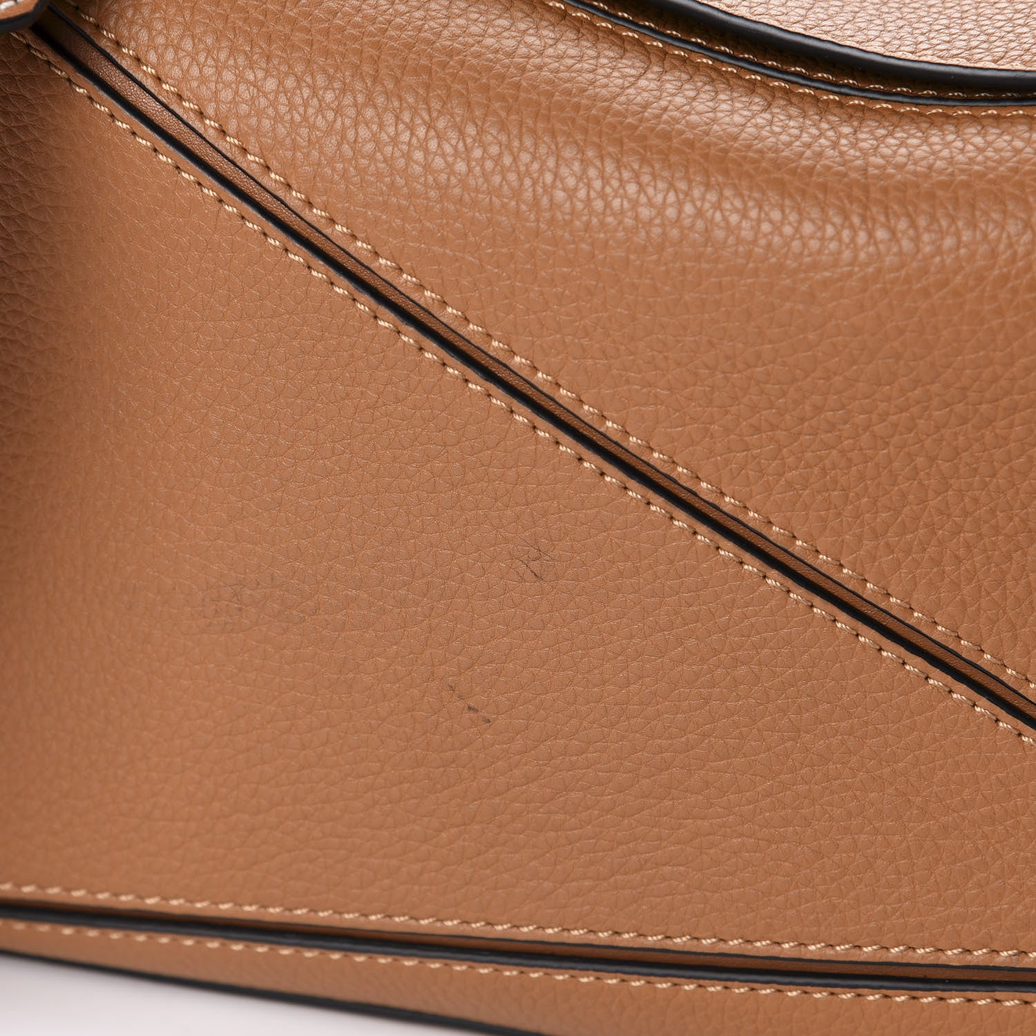 Loewe Calfskin Medium Puzzle Bag Tan 10 of 11