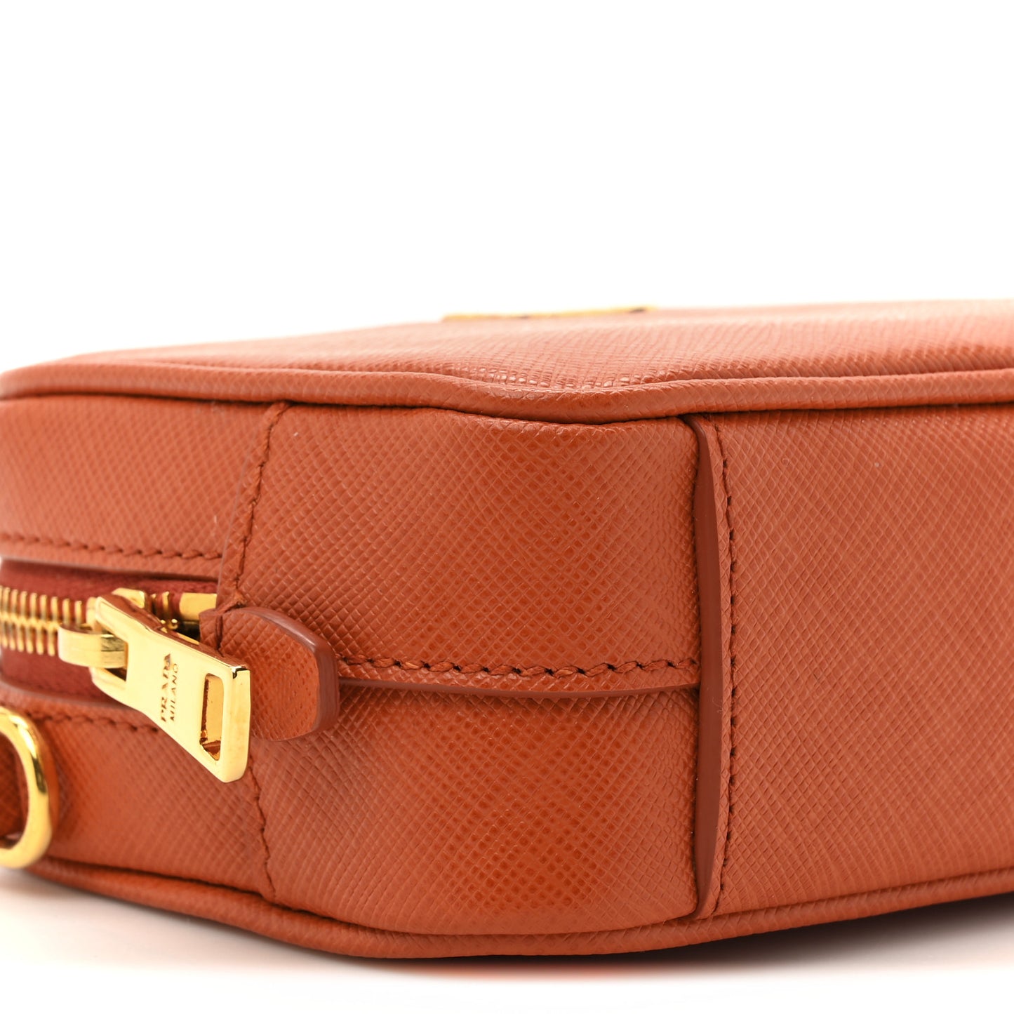 Saffiano Mini Camera Crossbody Papaya