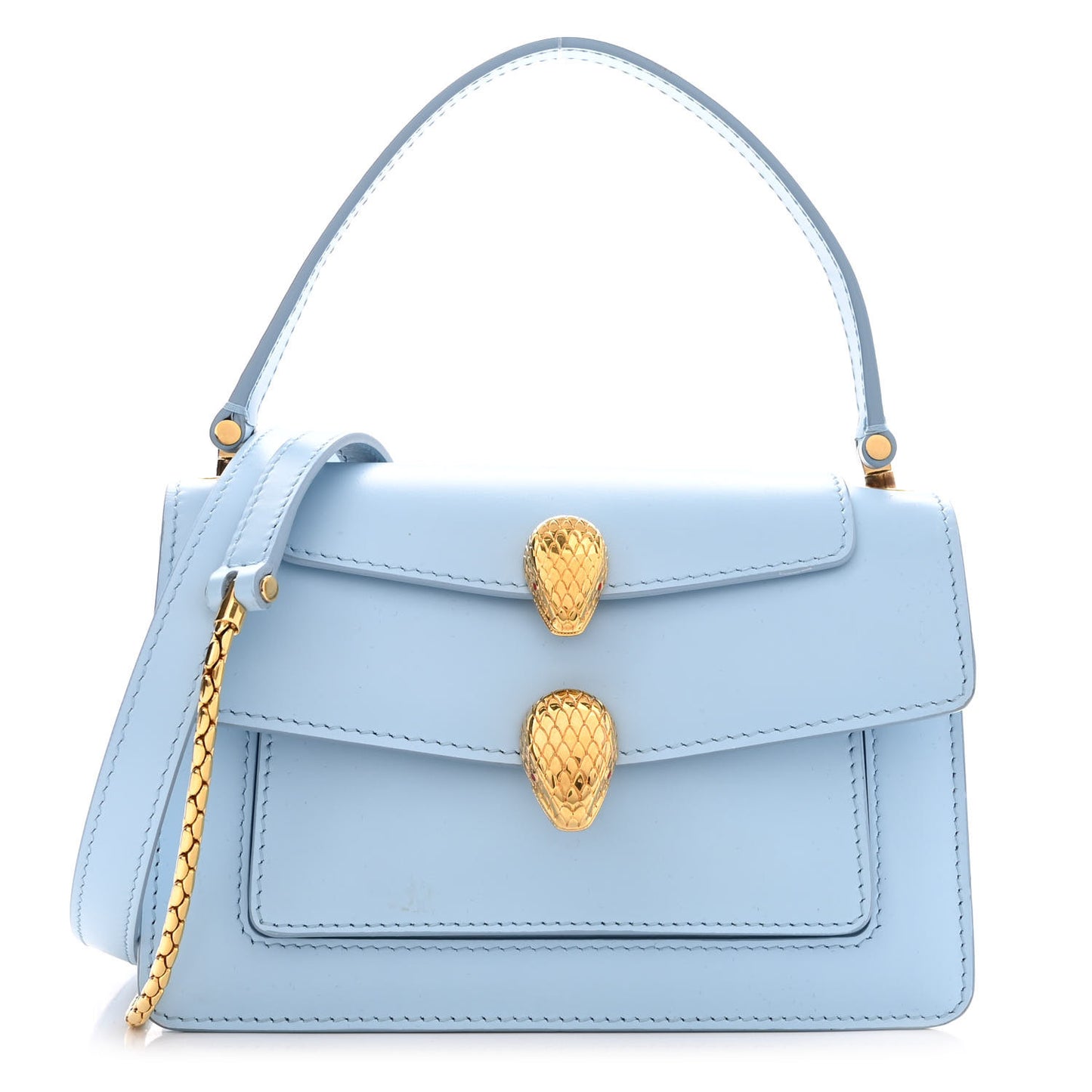 x ALEXANDER WANG Calfskin Serpenti Top Handle Belt Bag Baby Blue
