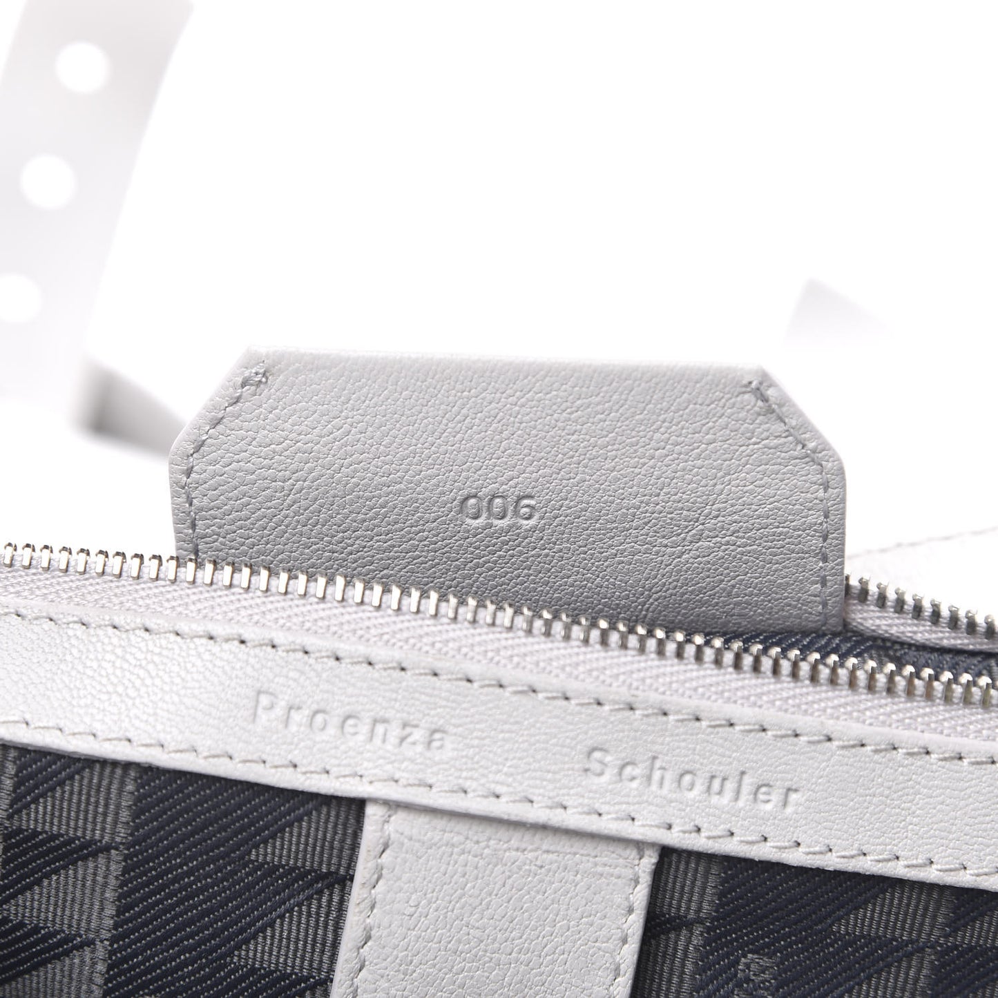 Lambskin Medium PS1 Satchel Pale Steel