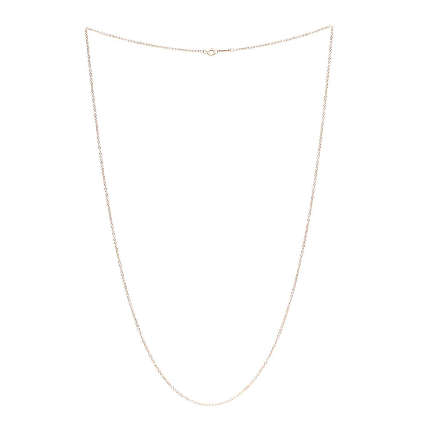 18K Yellow Gold Small Chain Necklace 26"