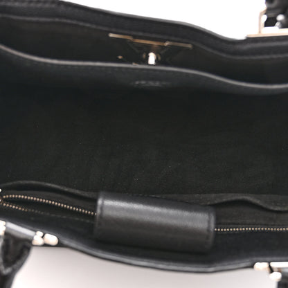 Louis Vuitton LOUIS VUITTON Calfskin Lockme Day Black 5 of 11
