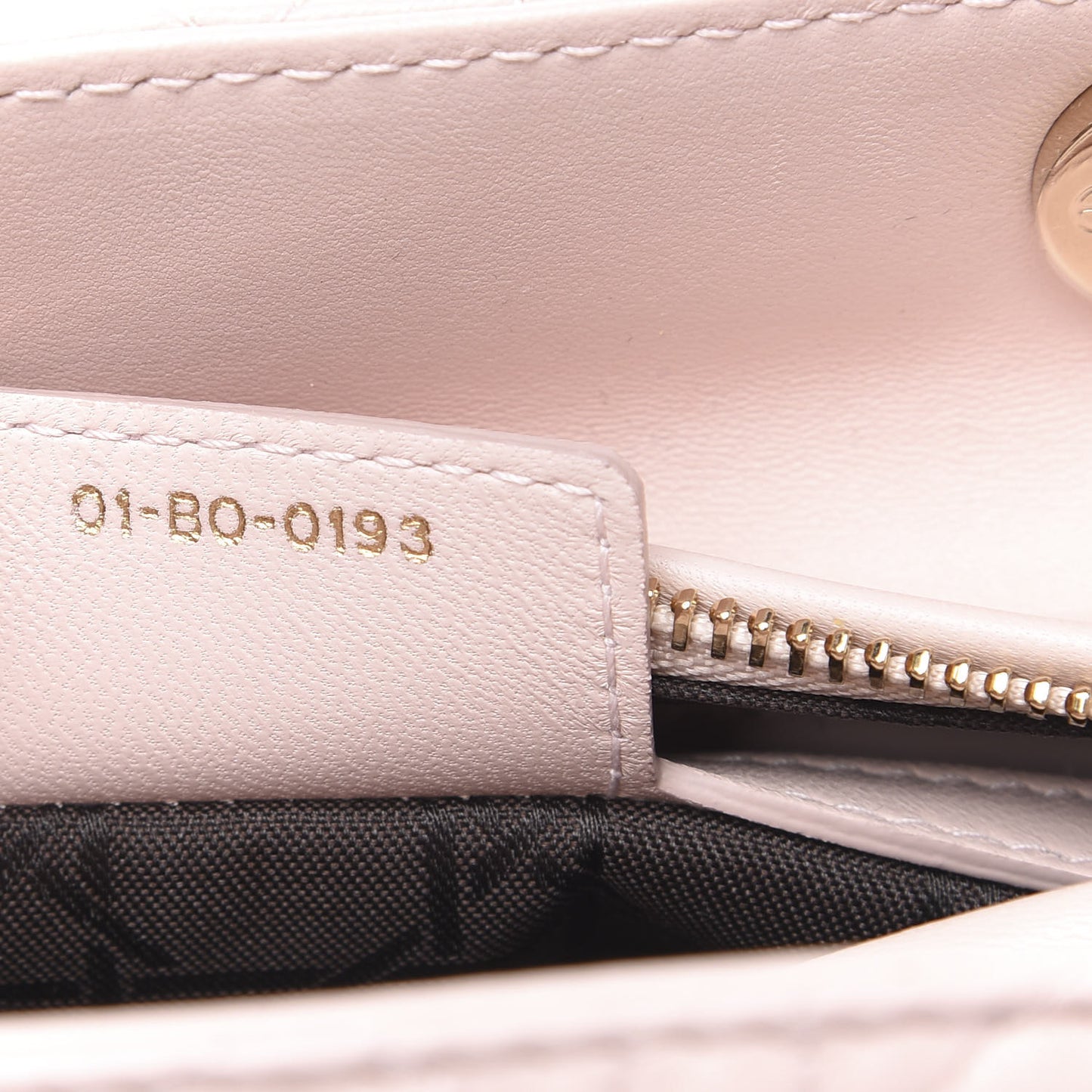 Lambskin Cannage Medium Lady Dior Light Pink