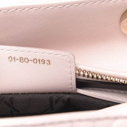 Christian Dior Lambskin Cannage Medium Lady Dior Light Pink 7 of 10