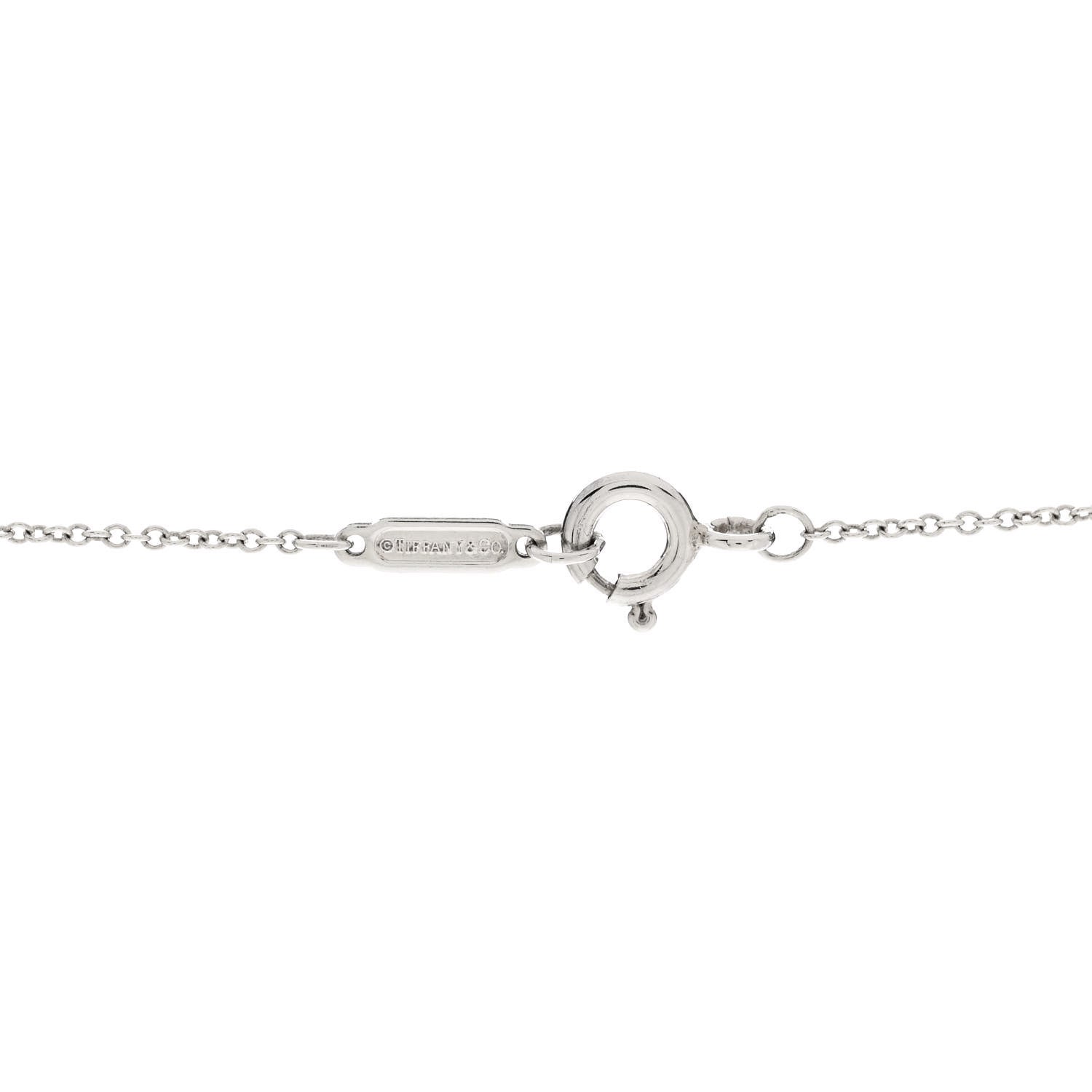 Tiffany Sterling Silver 1837 Lock Charm Pendant Necklace 4 of 6
