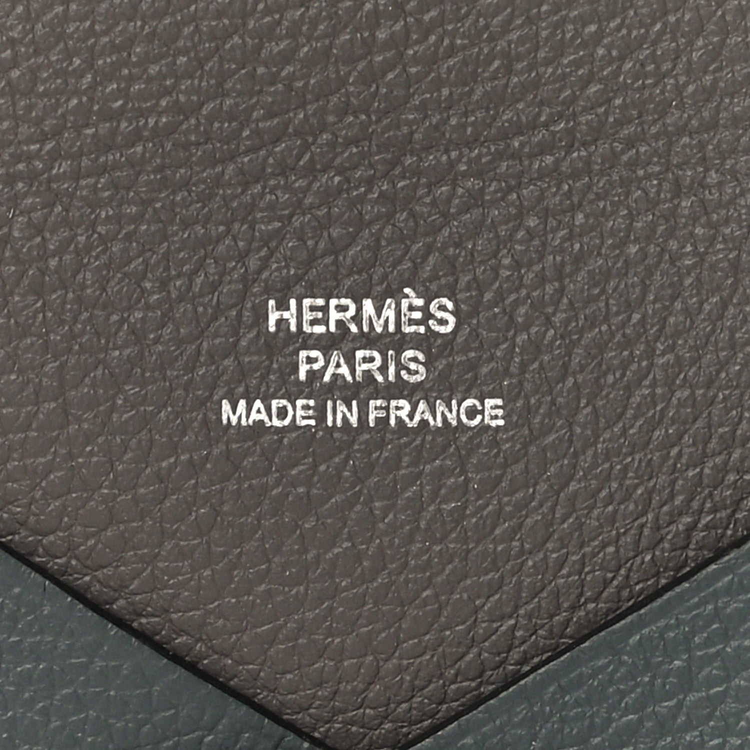 Hermes Evercolor Calvi Verso Card Case Bleu Orage Etain 6 of 9