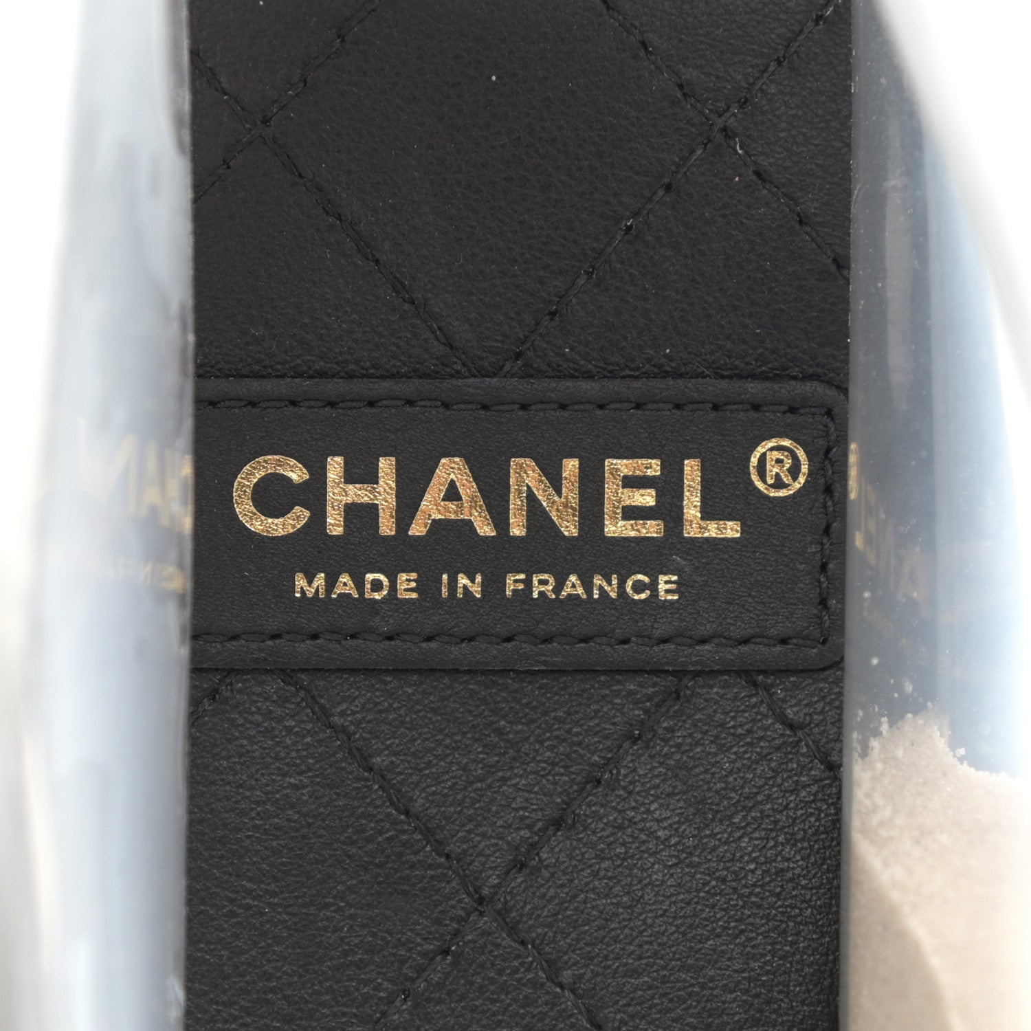 Chanel Lambskin PVC Sand By The Sea Flap With Pearl Strap Black 6 of 9