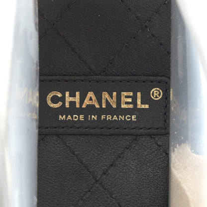 Chanel Lambskin PVC Sand By The Sea Flap With Pearl Strap Black 6 of 9