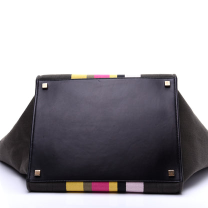Celine Canvas Striped Medium Phantom Luggage Multicolor 9 of 11