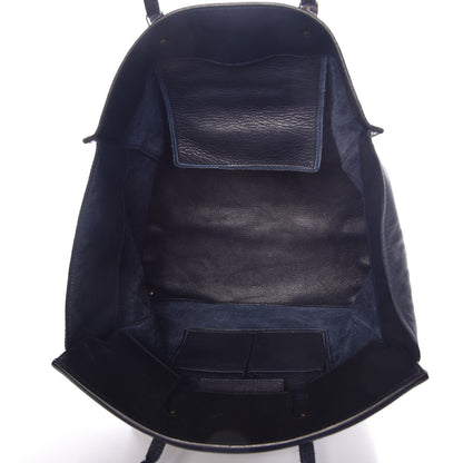 Balenciaga Calfskin Papier Ligne A5 Flap Tote Bleu Roi Black 5 of 13