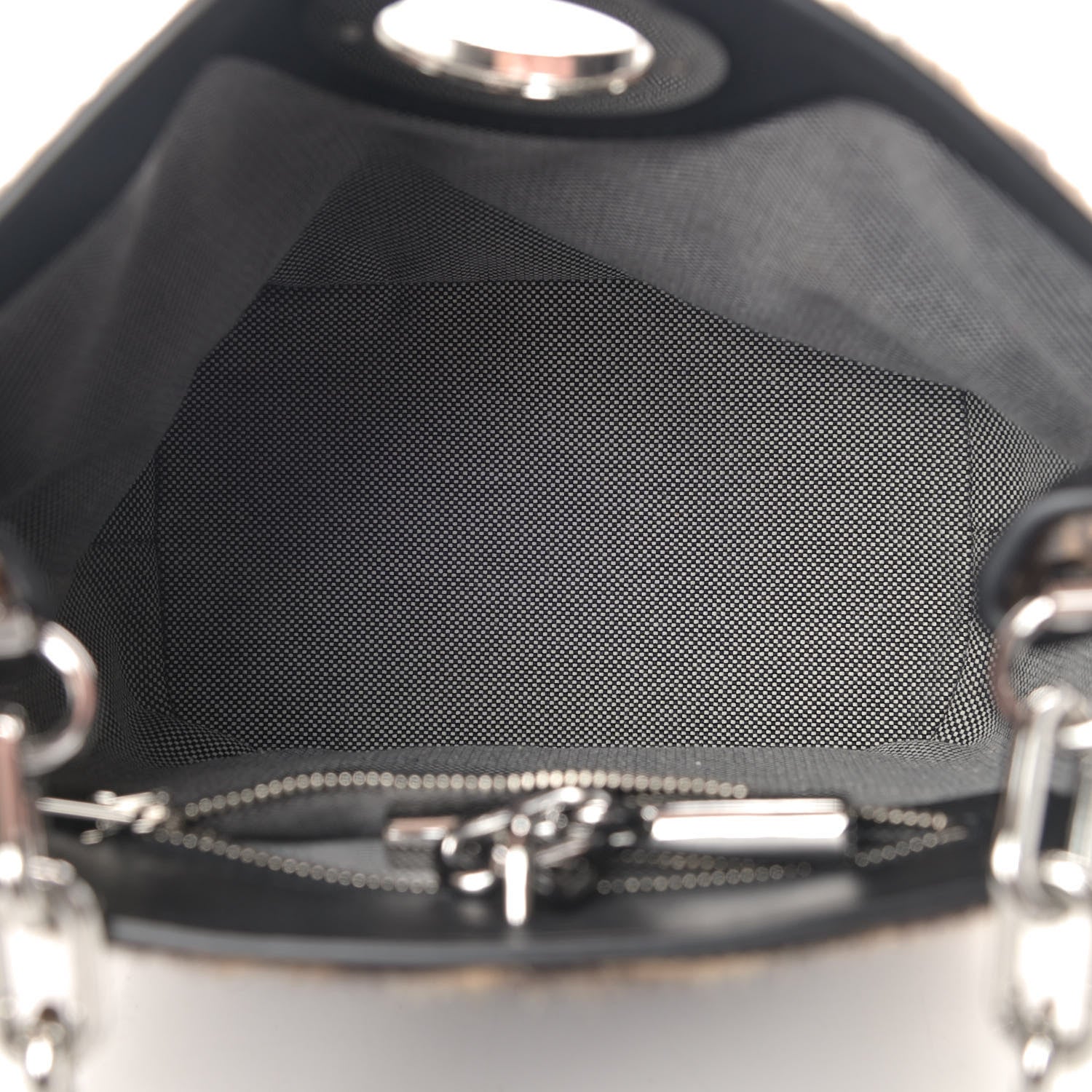 Alexander Wang Calf Hair Leopard Print Riot Bucket Bag Black Silver Hardware 5 of 10