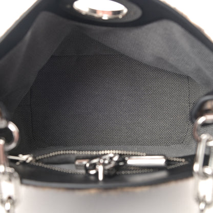 Alexander Wang Calf Hair Leopard Print Riot Bucket Bag Black Silver Hardware 5 of 10