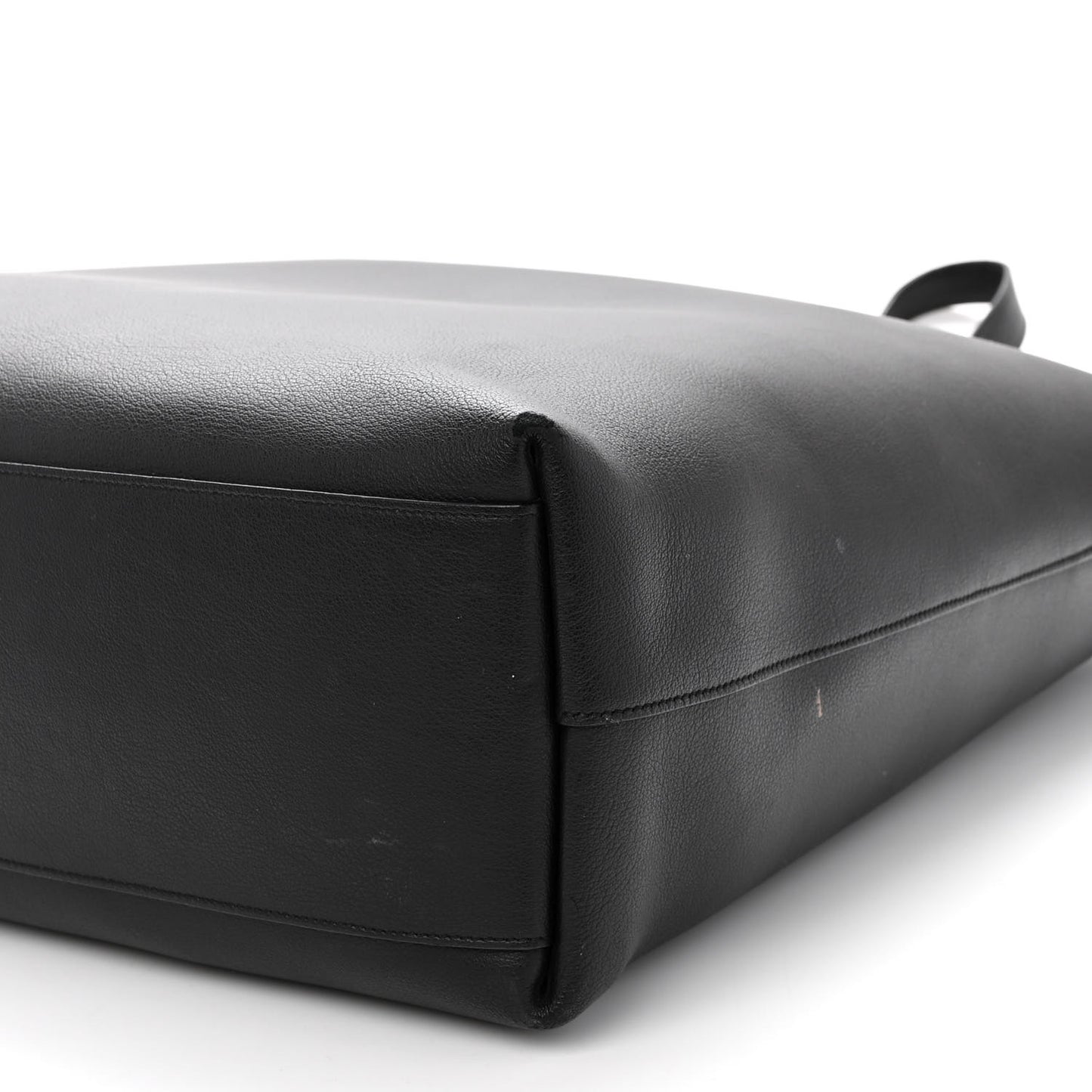Calfskin Medium Shopping Tote Black