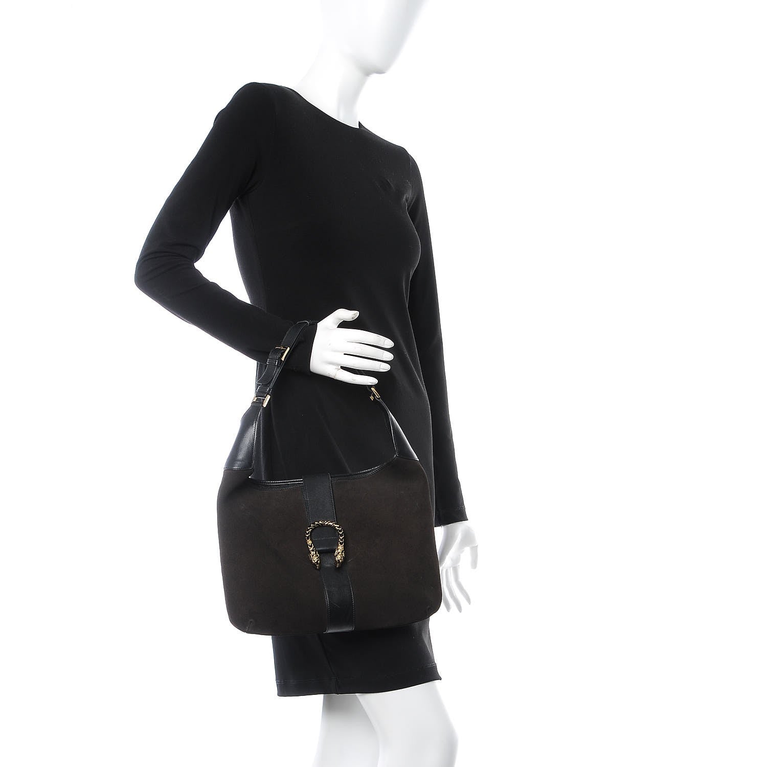 Gucci Suede Dionysus Hobo Brown 2 of 14