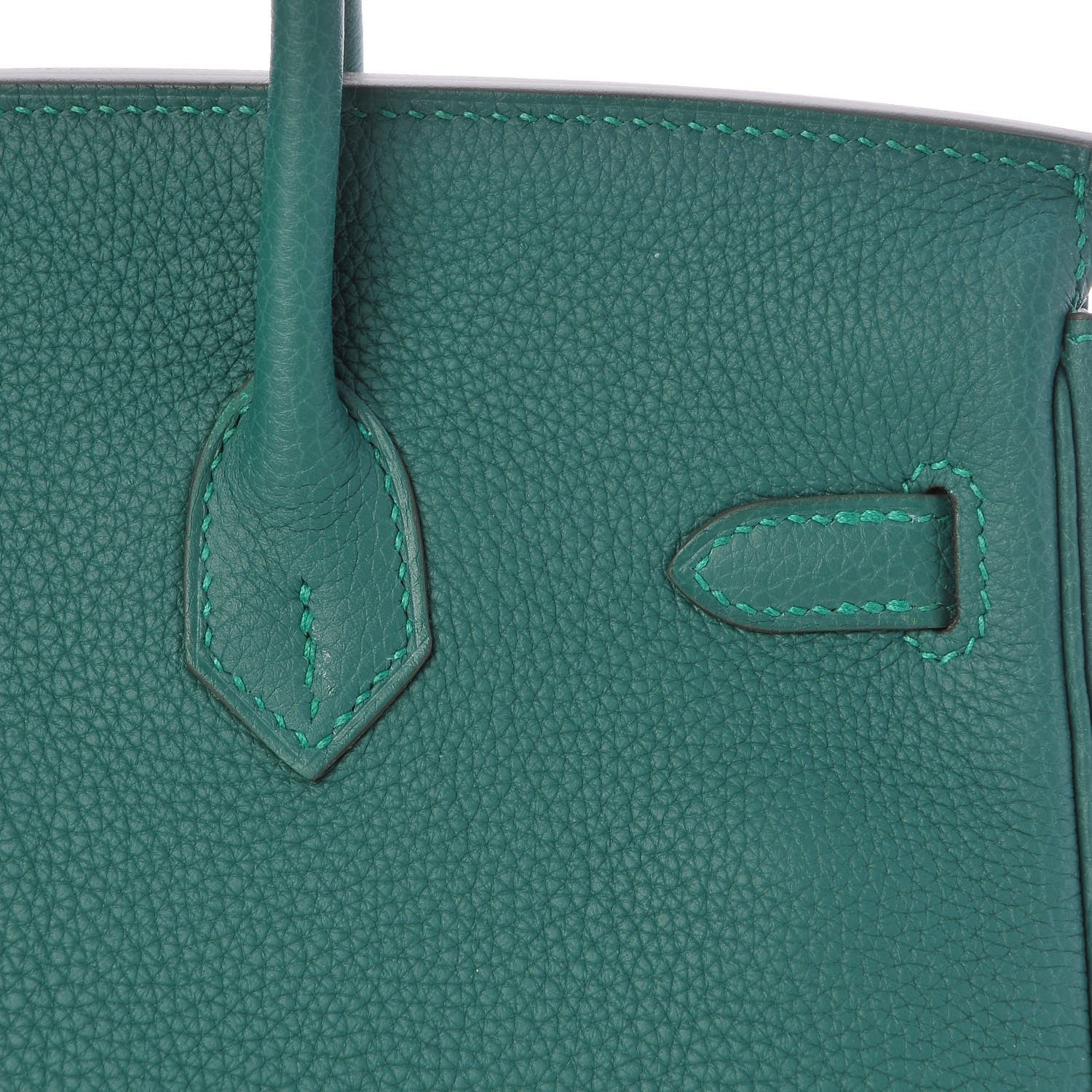 Hermes Togo Birkin 25 Malachite 28 of 35