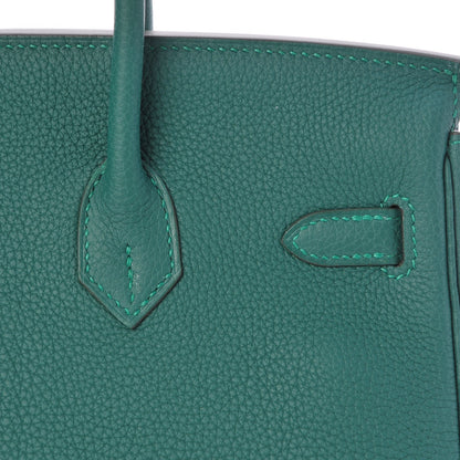 Hermes Togo Birkin 25 Malachite 28 of 35