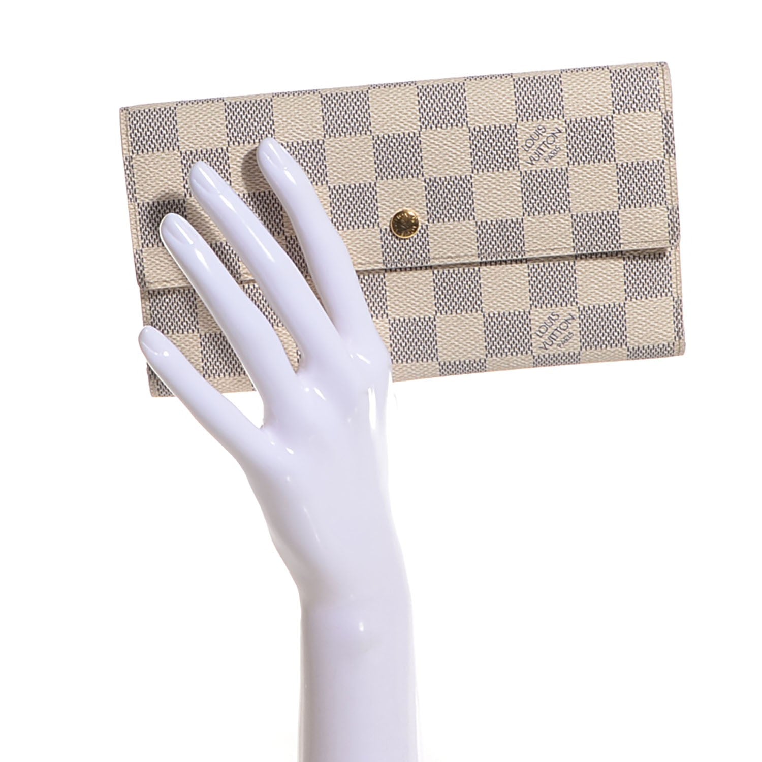Louis Vuitton Damier Azur Porte Tresor International Wallet 2 of 7