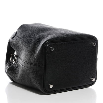 Hermes Taurillon Clemence Picotin PM Black 6 of 17