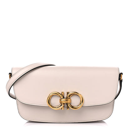 Salvatore Ferragamo Calfskin Small Trapezio Crossbody White 1 of 8
