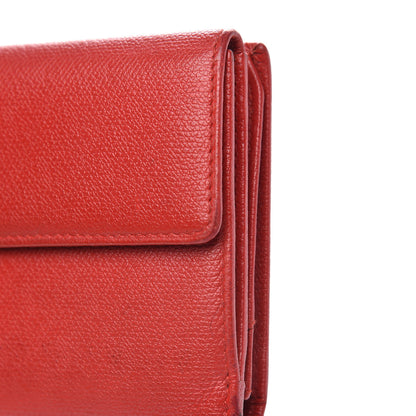 Chanel Grained Calfskin CC Button Long Wallet Red 8 of 15