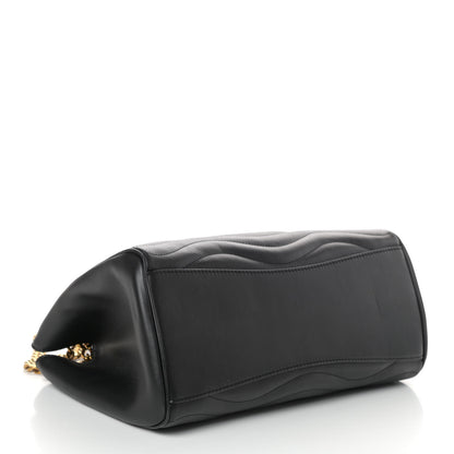 Louis Vuitton Calfskin New Wave Chain Tote Black 5 of 9
