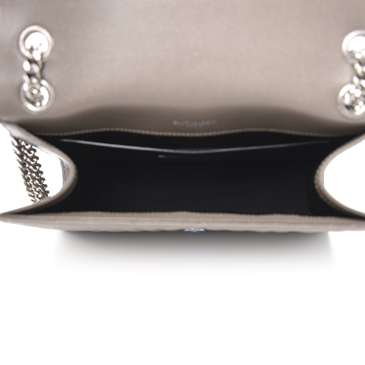 Saint Laurent Grain De Poudre Textured Mixed Matelasse Medium Triquilt Monogram Satchel Earth 5 of 10