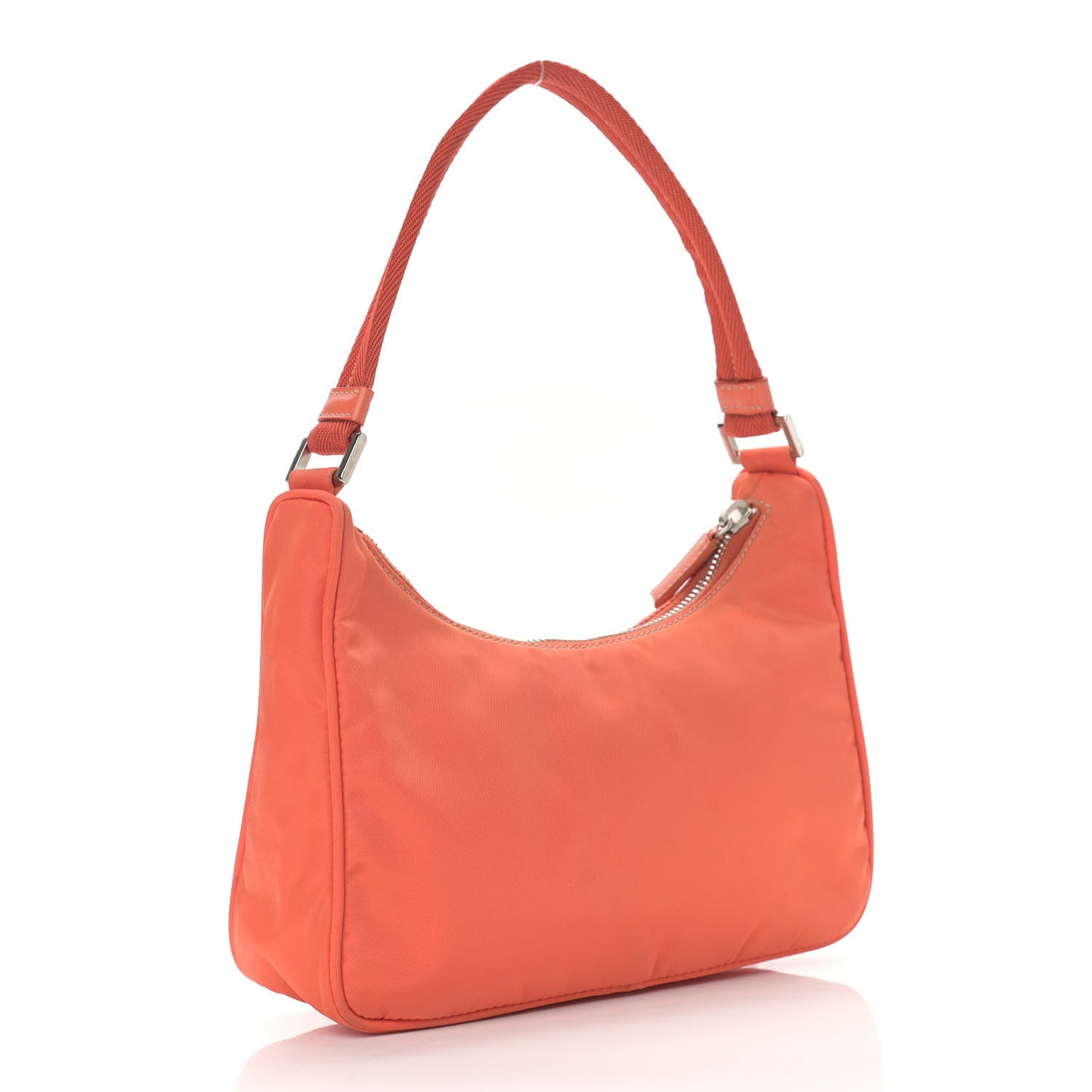 Tessuto Nylon Sport Shoulder Bag Arancio