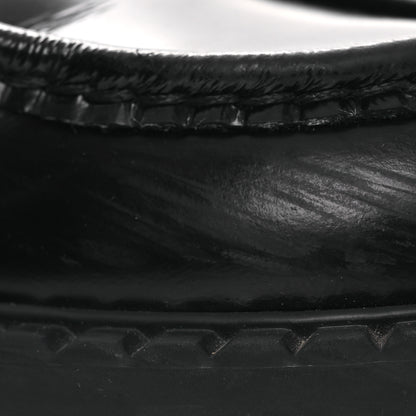 Prada Spazzolato Triangle 40mm Loafer Mules 37 Black 12 of 16