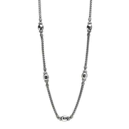 John Hardy Sterling Silver Palu Station Sautoir Necklace 36" 1 of 5