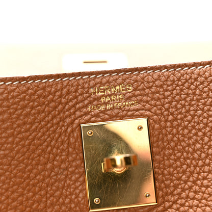 Hermes Togo Kelly Retourne 35 Gold 6 of 14