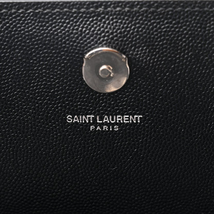 Saint Laurent Grain De Poudre Medium Classic Monogram Kate Satchel Black 5 of 11