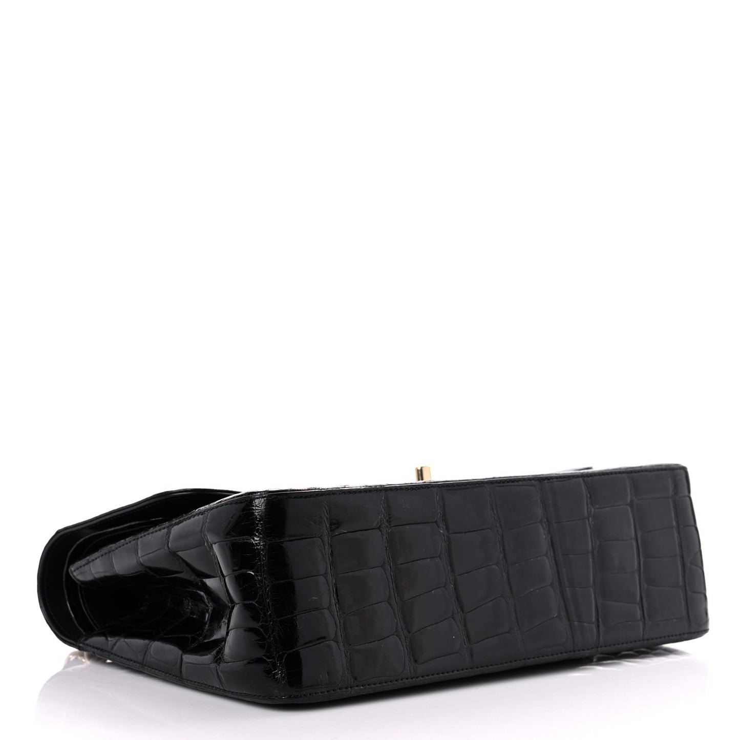 Alligator Jumbo Double Flap Black