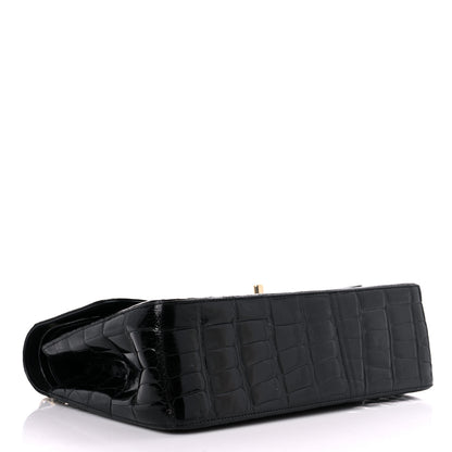 Chanel Alligator Jumbo Double Flap Black 4 of 16