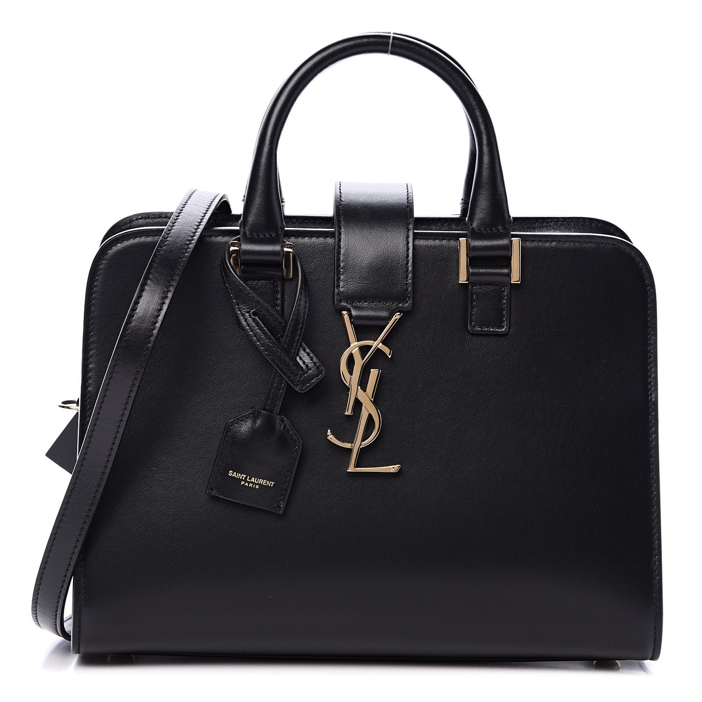 Calfskin Baby Monogram Cabas Black