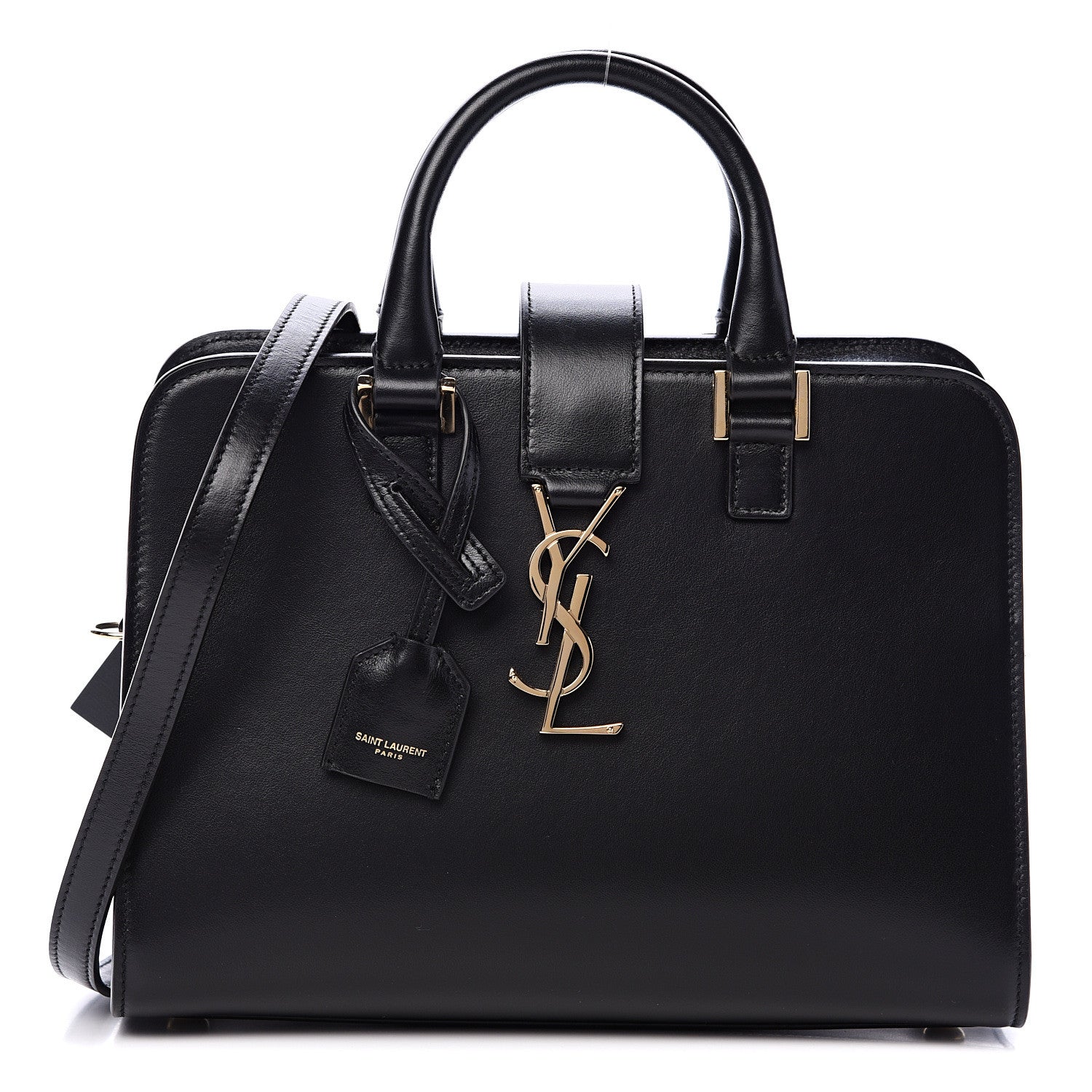 Saint Laurent Calfskin Baby Monogram Cabas Black 1 of 11