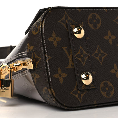 Louis Vuitton Vernis Monogram Alma BB Taupe Metallise 8 of 10
