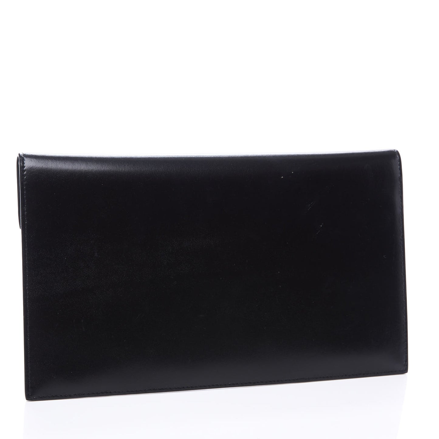 Smooth Shiny Calfskin Monogram Uptown Pouch Black