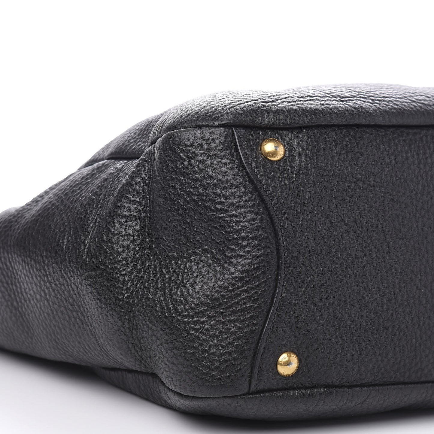 Vitello Daino Side Pocket Hobo Black